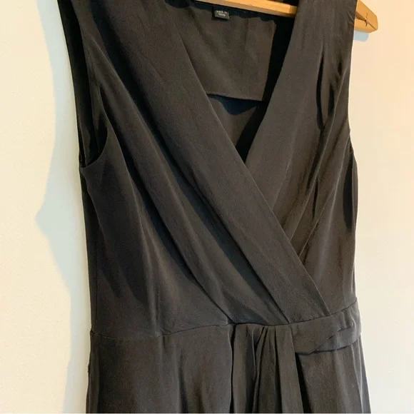 All Saints Black Silk Dress size 0 - Picture 6 of 9